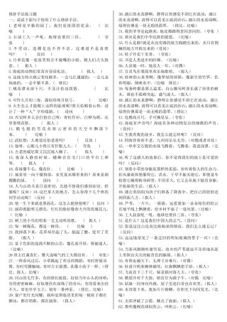 修辞手法练习题(附答案)-修辞手法练习题。 