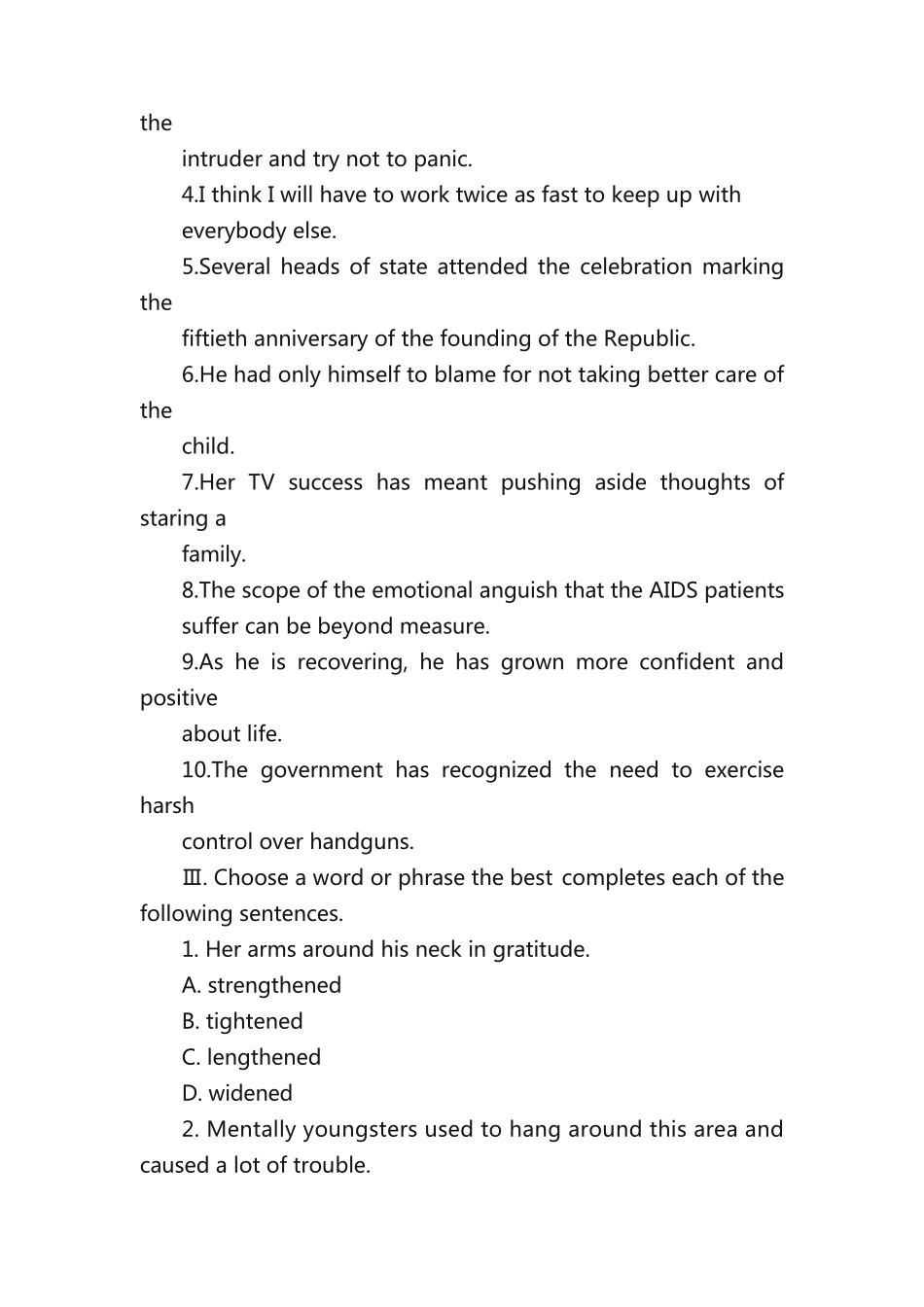 综英1unit4练习题答案 _第2页