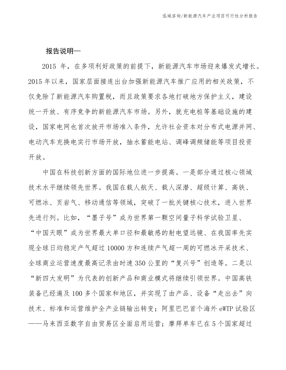 新能源汽车产业项目可行性分析报告_第2页
