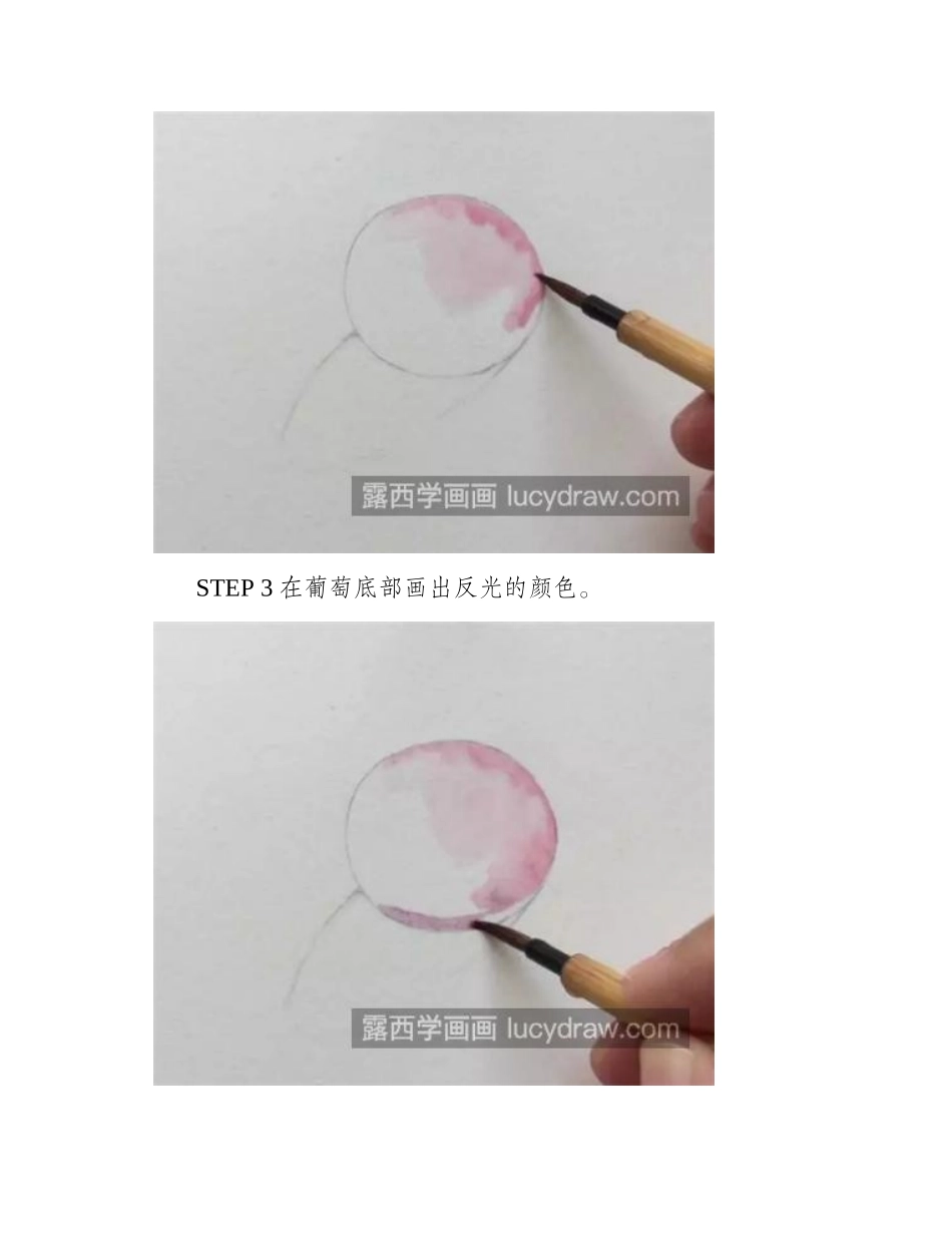 紫葡萄怎么画_详细的水粉画步骤是什么_水粉画教程4_第2页