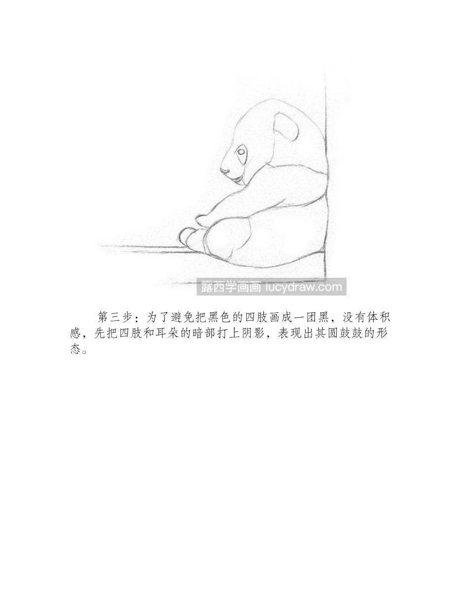 怎么素描大熊猫教程素描教程_第2页