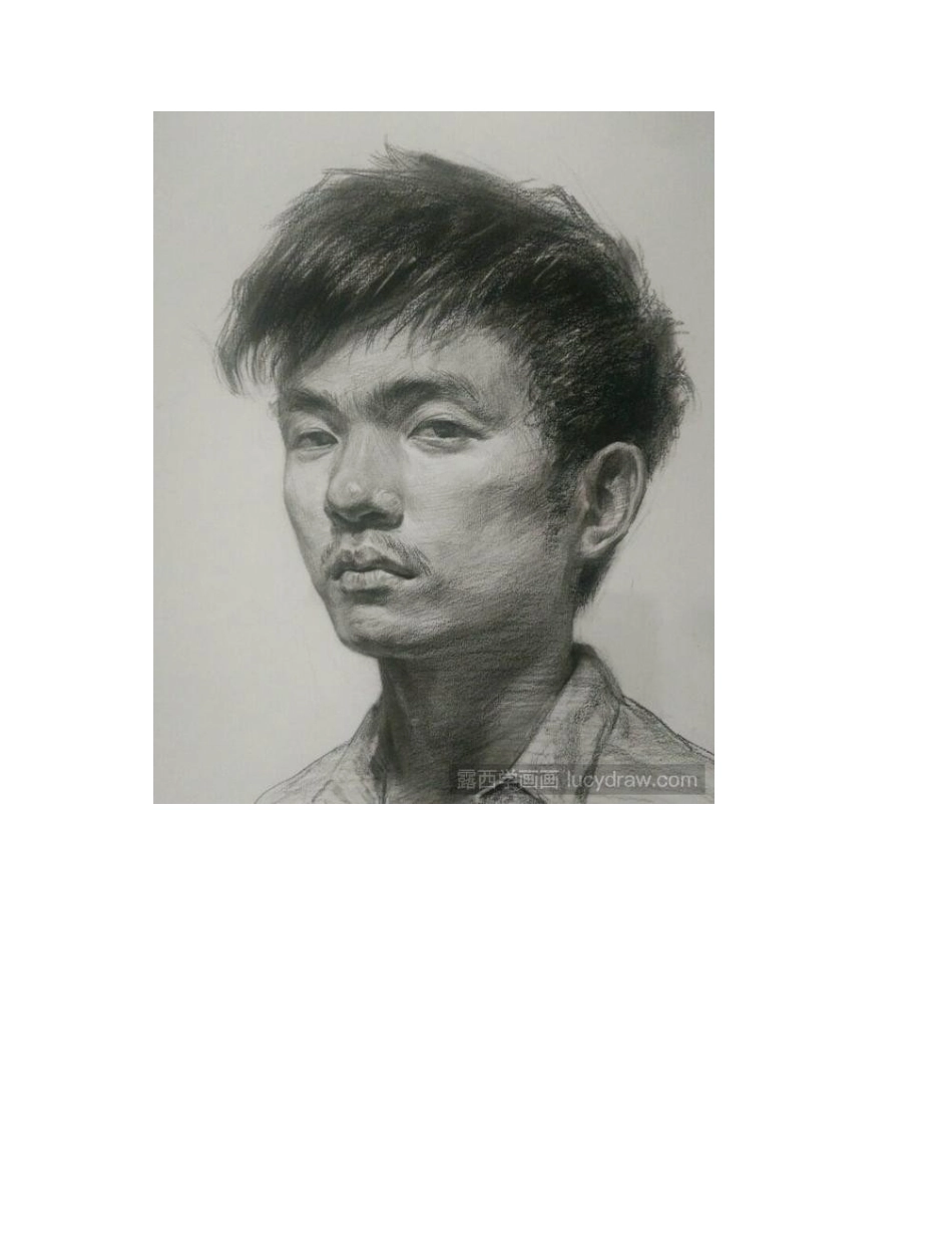 一组素描头像作品图片欣赏素描作品1_第2页