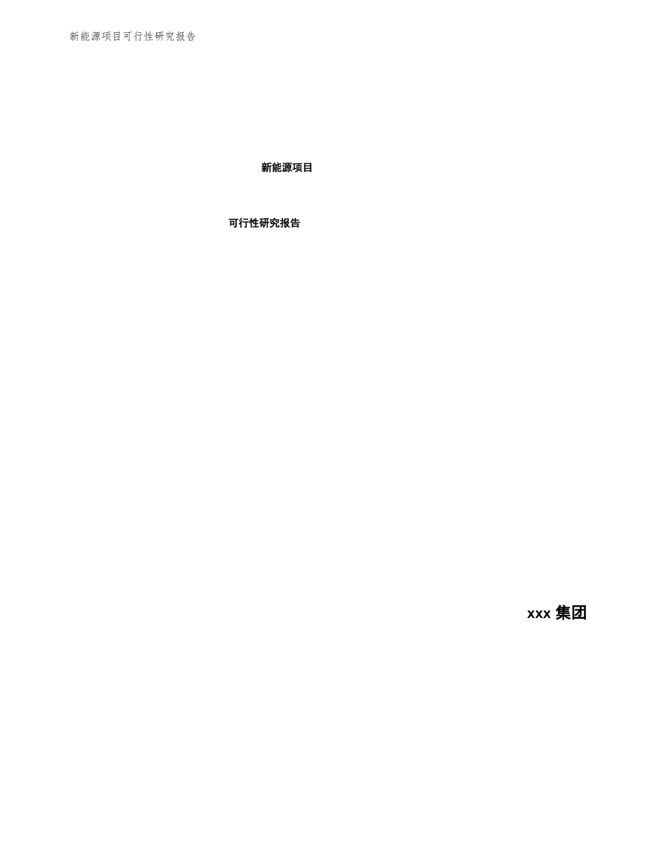 新能源项目可行性研究报告_第1页