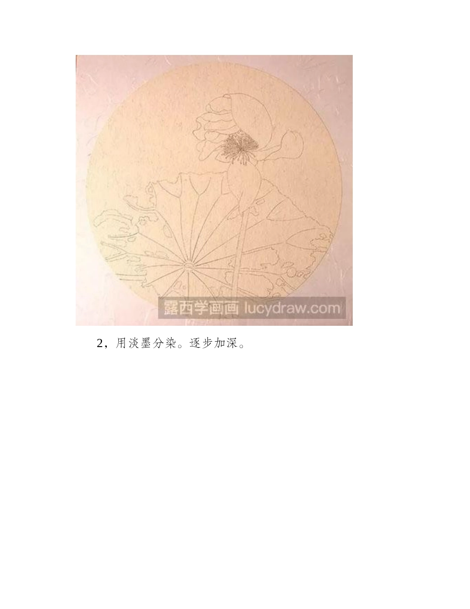 怎么画水墨荷花国画教程_第2页