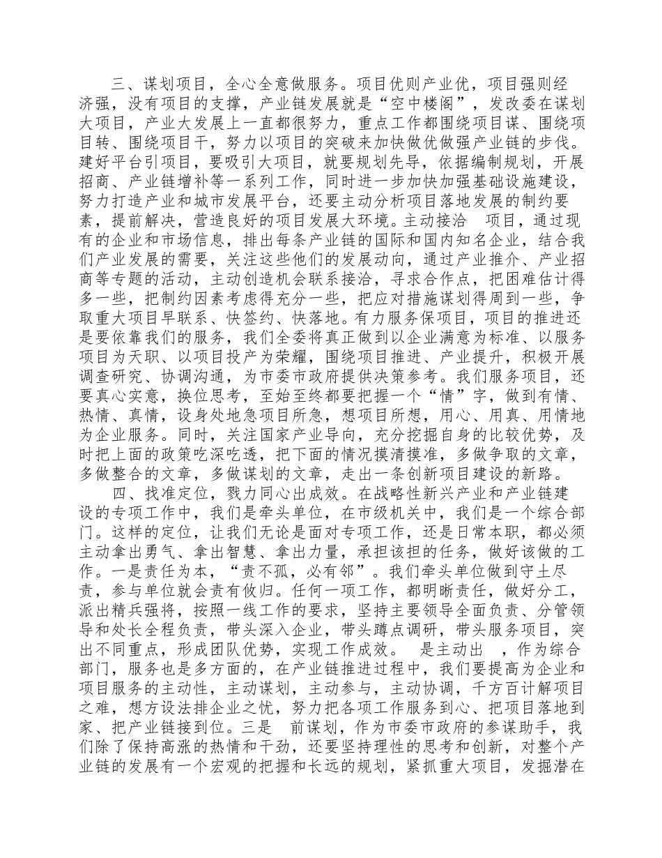在产业链发展会议上的发言 _第2页