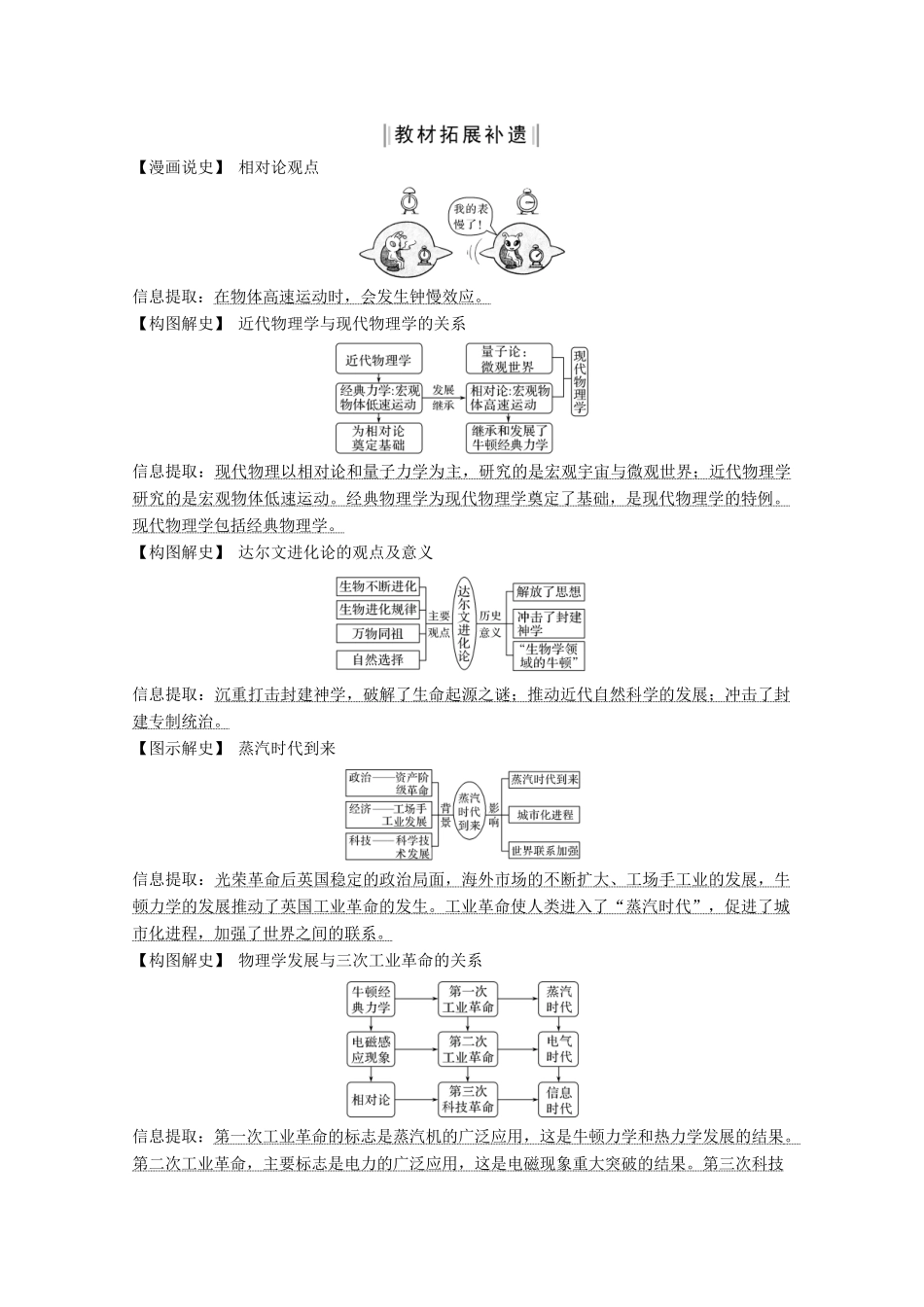 （鲁津京琼专用）2020版高考历史总复习 第十五单元 古今中外的科技与文艺成就 第37讲 近代以来世界的科学发展历程教案（含解析）新人教版-新人教版高三全册历史教案_第3页