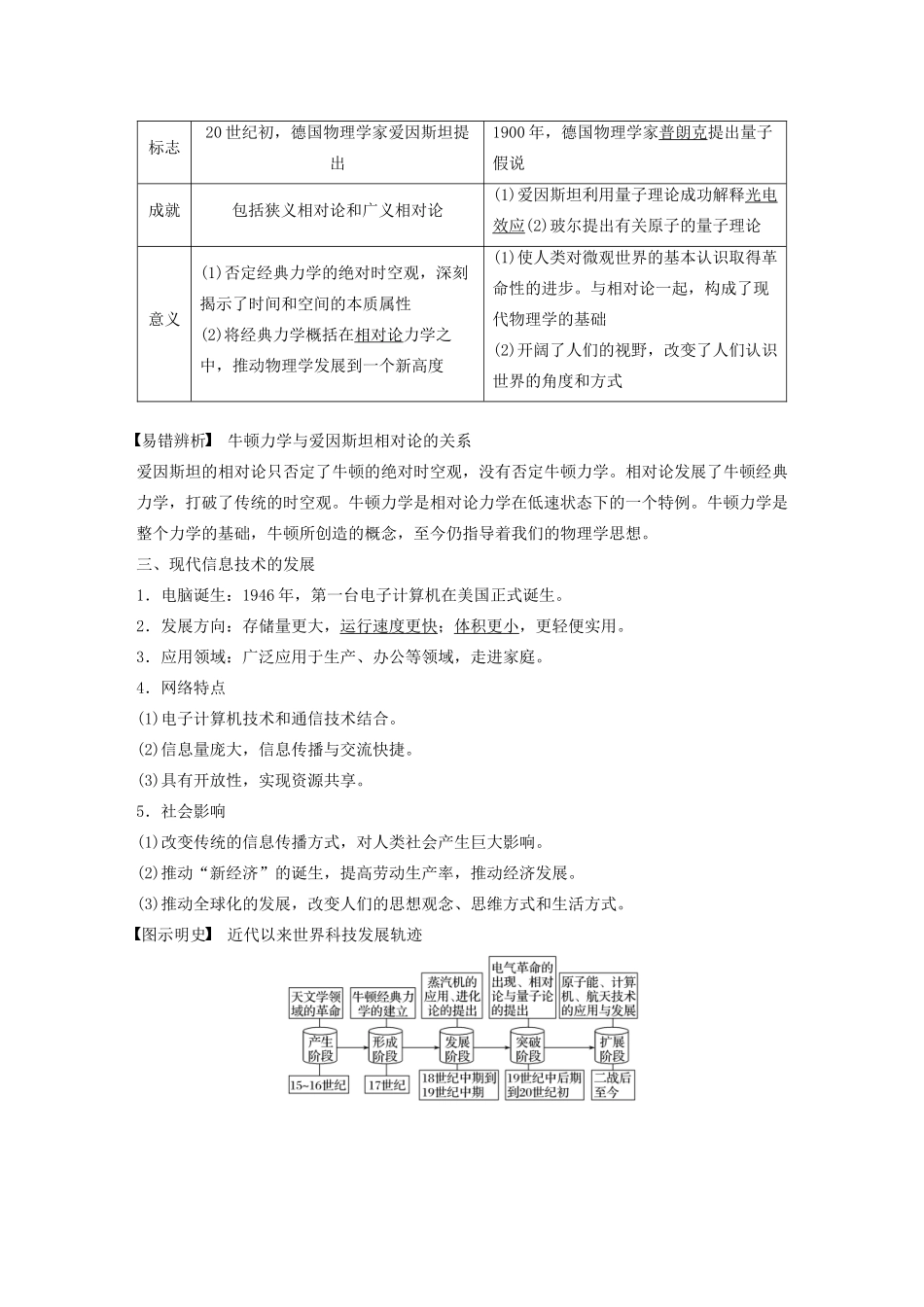 （鲁京津琼专用）版高考历史大一轮复习 第十四单元 西方的人文精神与科技文艺的发展 第39讲 近代以来世界科学技术的发展教案（含解析）新人教版-新人教版高三全册历史教案_第3页