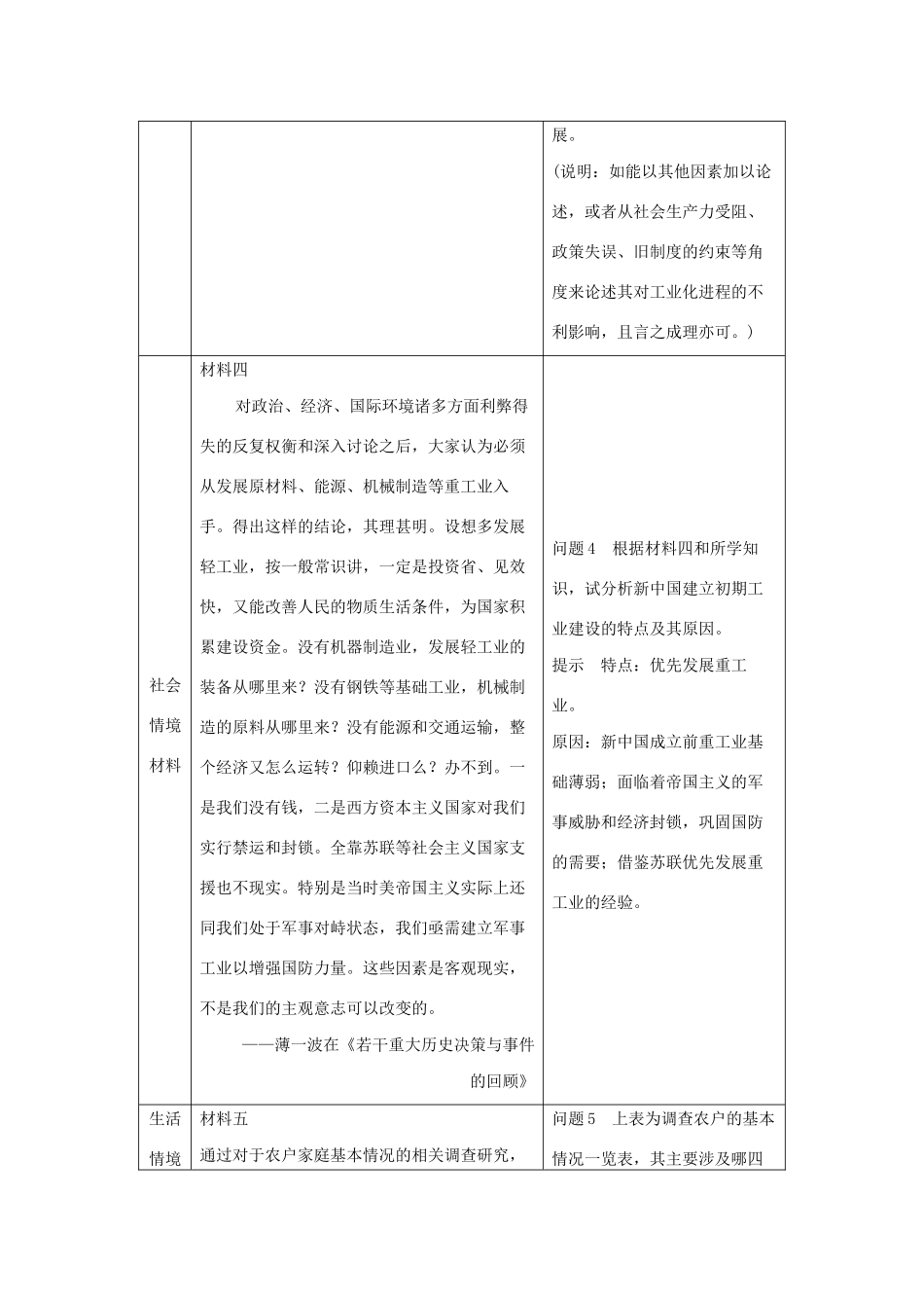 （鲁京津琼专用）版高考历史大一轮复习 第八单元 中国特色社会主义建设的道路与社会生活的变迁 活动主题4 探讨影响我国经济发展的因素教案（含解析）新人教版-新人教版高三全册历史教案_第3页