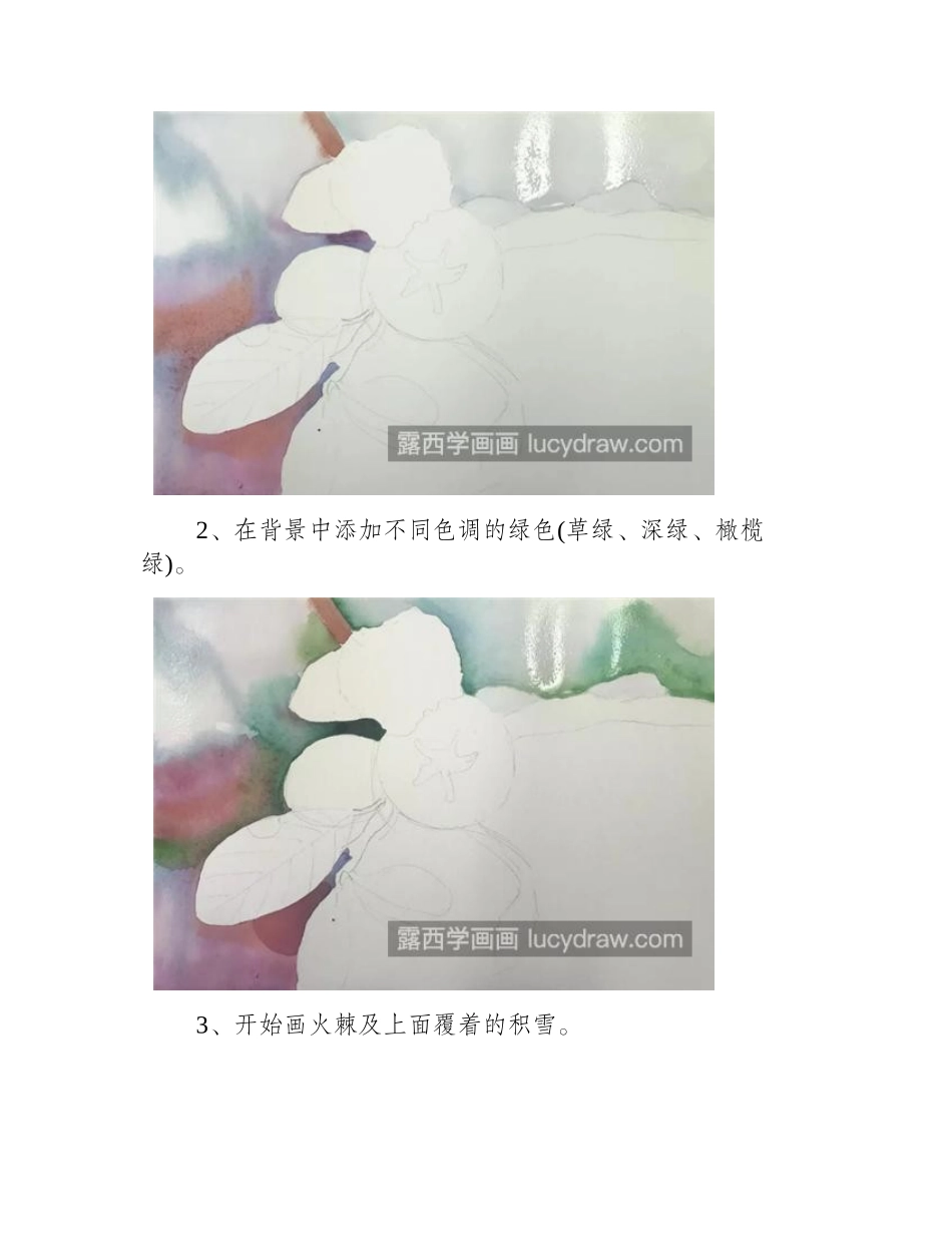 火棘怎么画_水杈子水彩画法是什么_水彩画教程_第2页