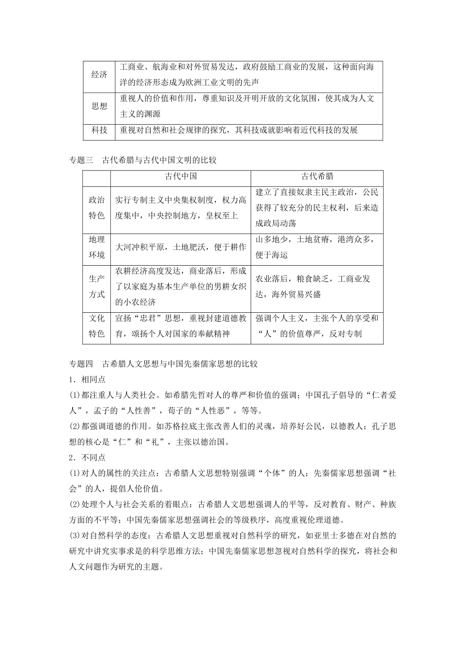 （通史版）版高考历史大一轮复习 第十一单元 古代西方文明的源头单元综合提升教案（含解析）新人教版-新人教版高三全册历史教案_第2页