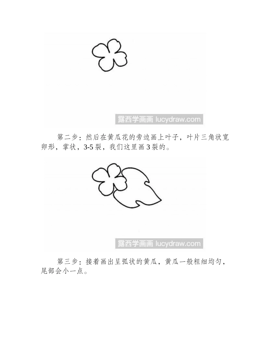 黄瓜简笔画教程简笔画教程_第2页