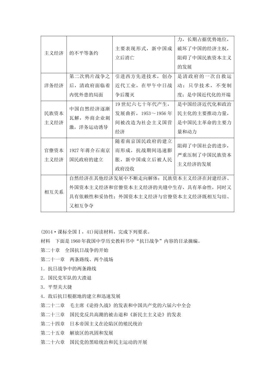 （通史版）版高考历史大一轮复习 第8单元 民国后期的中国单元综合提升教案（含解析）人民版-人民版高三全册历史教案_第3页