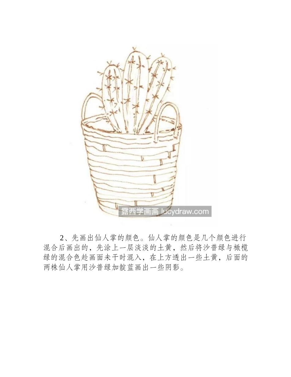 简单的盆栽怎么画_如何画好钢笔淡彩画_钢笔画教程_第2页