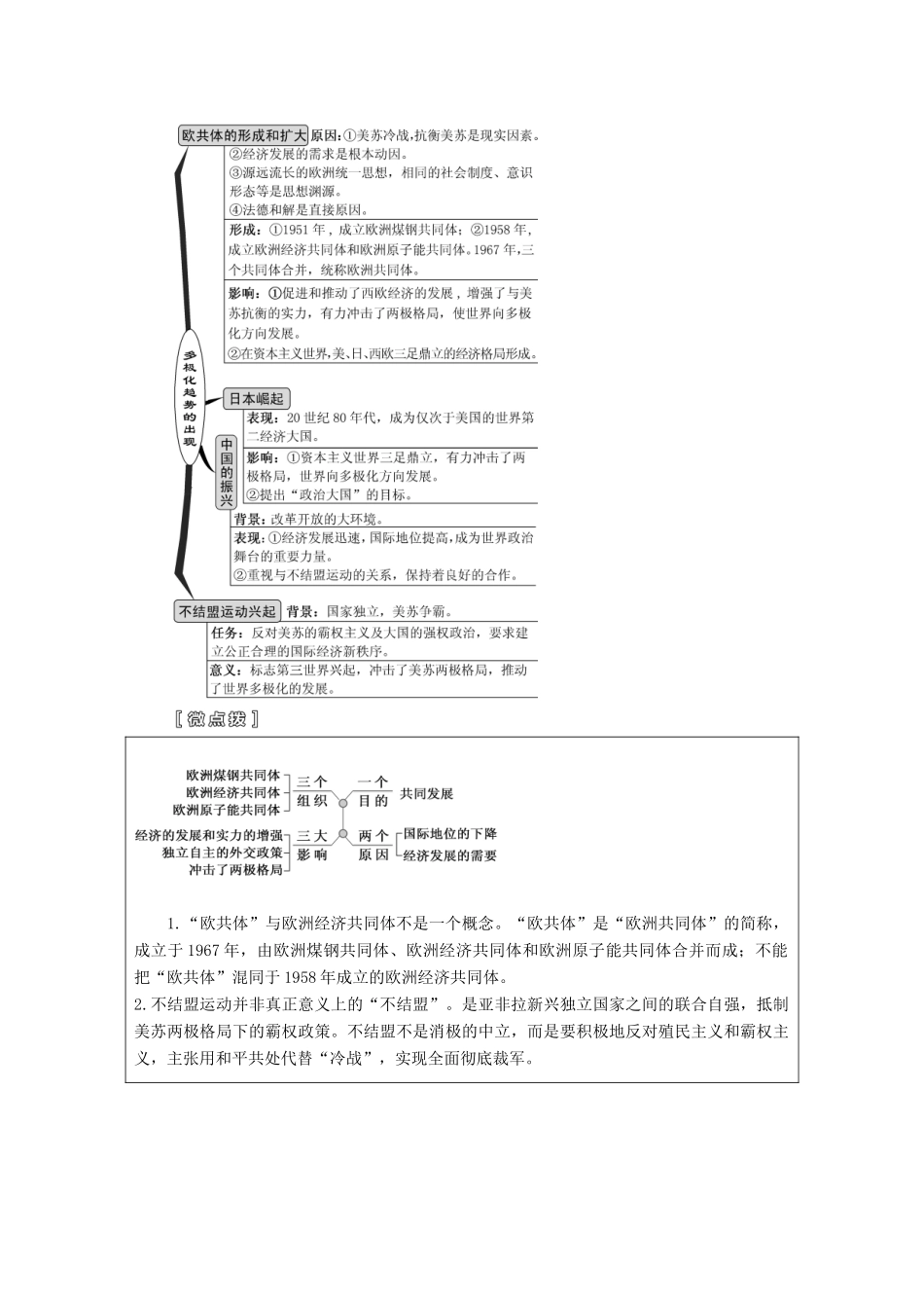 （江苏专用）版高考历史大一轮复习 模块一 第五单元 科学社会主义理论与实践及当今世界的政治格局 第12讲 当今世界政治格局的多极化趋势教案（含解析）人民版-人民版高三全册历史教案_第3页