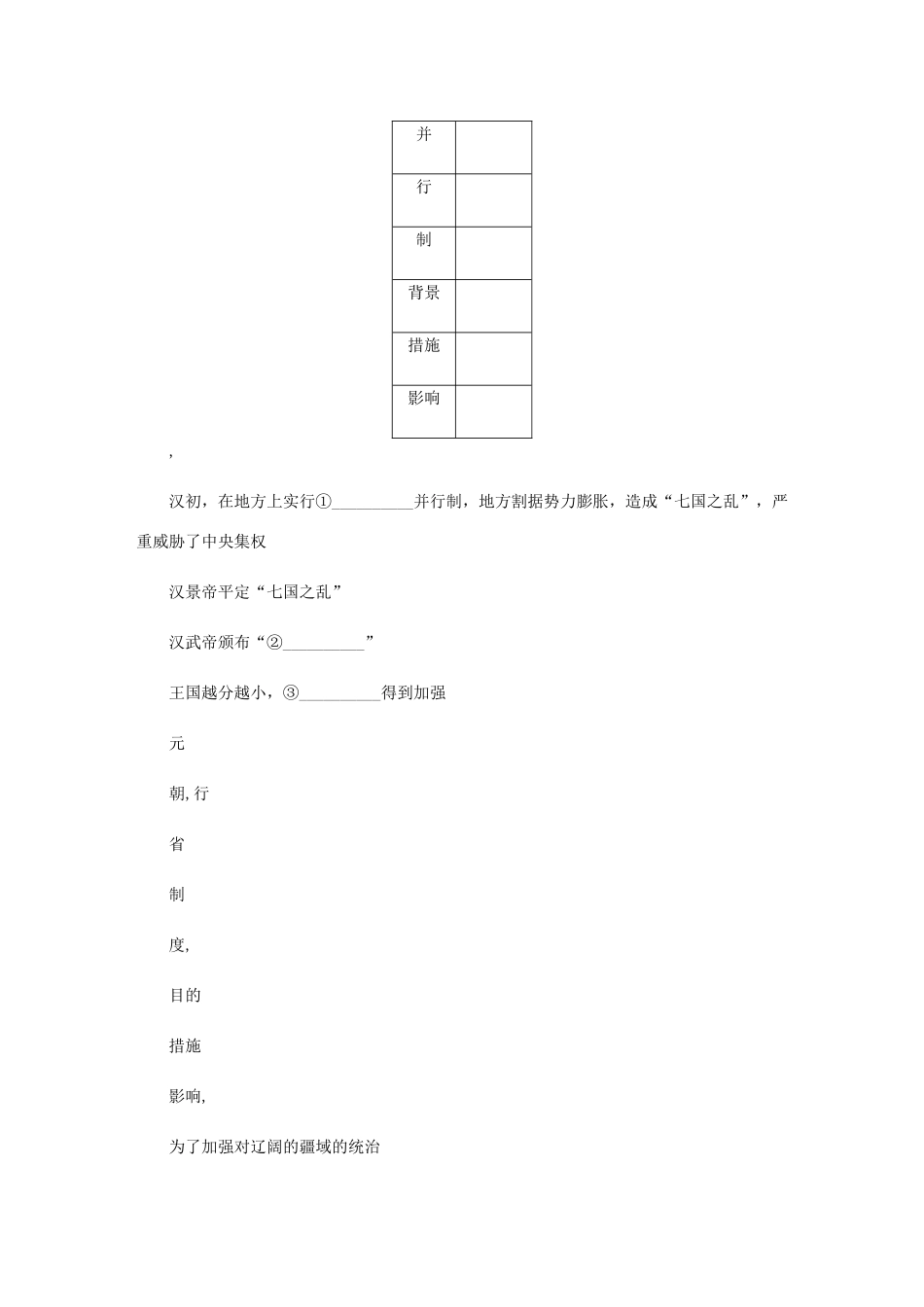 （江苏专版）高考历史总复习 第一单元 古代中国的政治制度 第2讲 从汉至清政治制度的演变教程讲义-人教版高三全册历史教案_第3页
