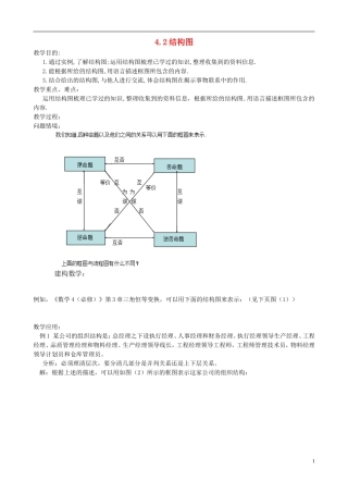 （新课程）高中数学《4.2结构图》教案 新人教A版选修1-2