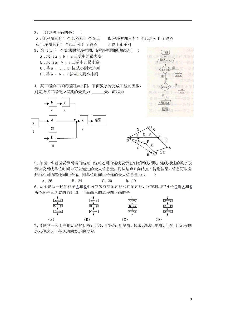 （新课程）高中数学《4.1流程图》导学案3 新人教A版选修1-2_第3页