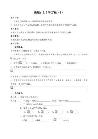 第二章勾股定理与平方根4