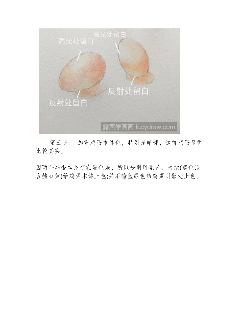 鸡蛋水彩画教程水彩画教程_第2页