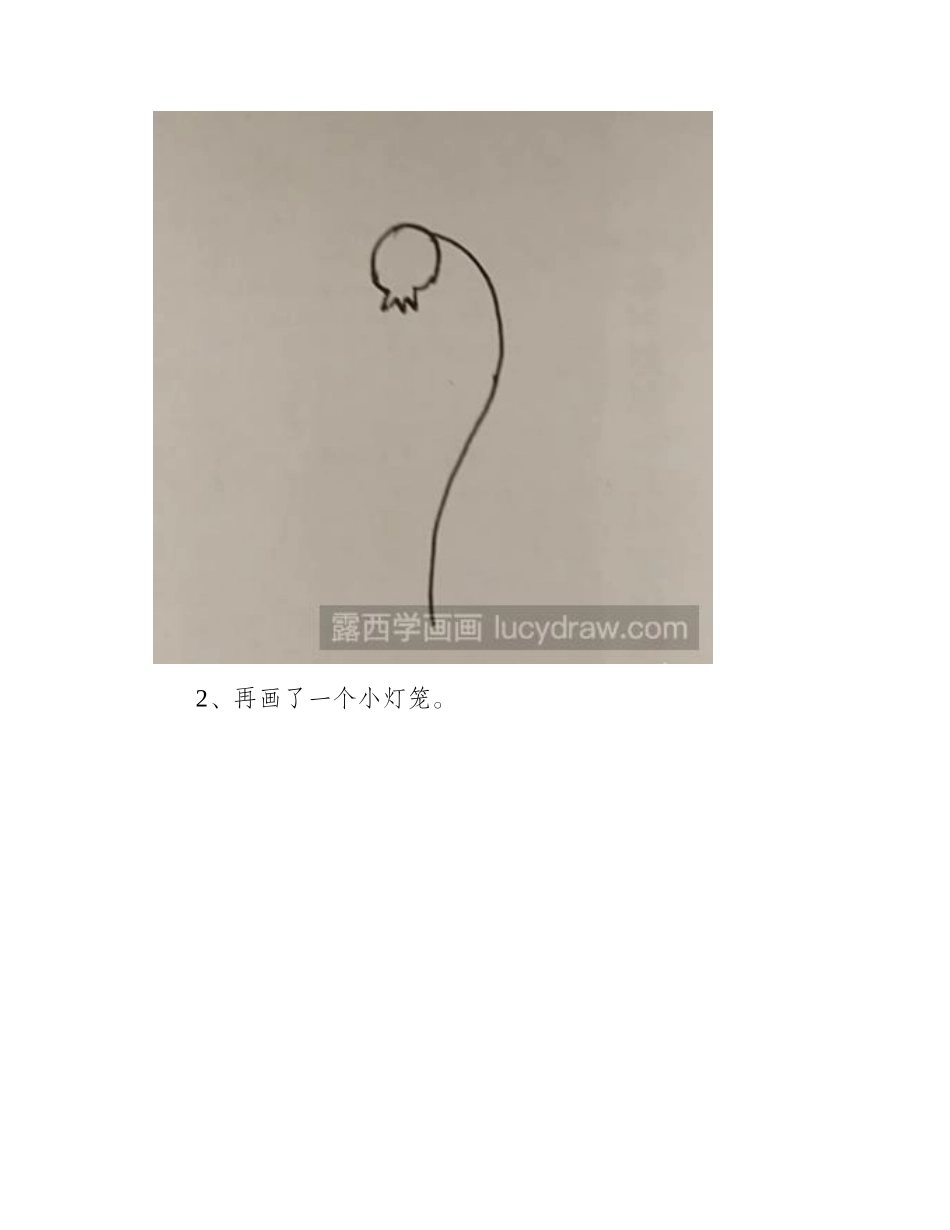 简笔画教程：教你画灯笼草简笔画教程_第2页