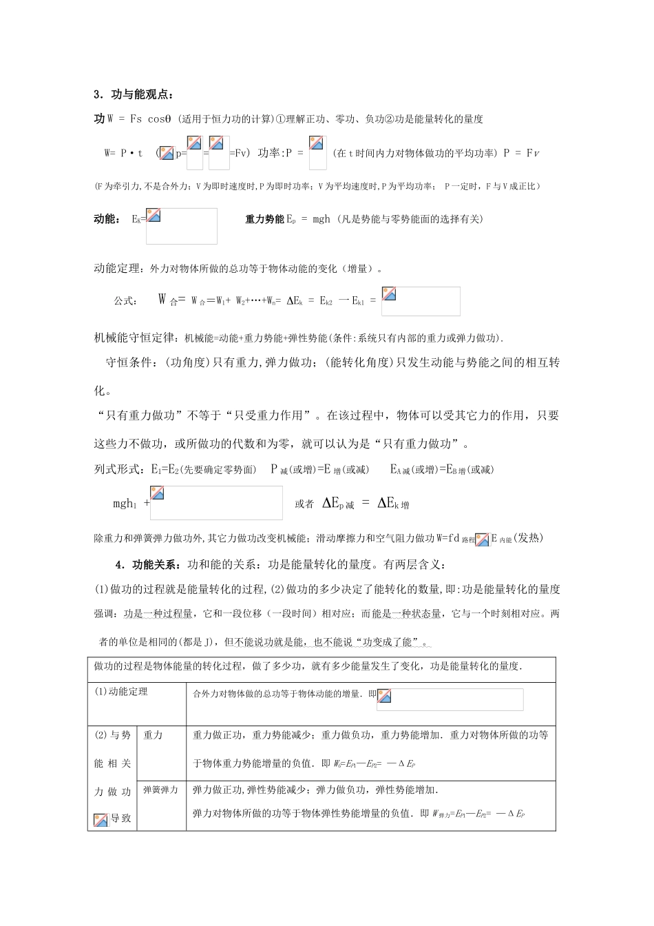 高考物理强档 知识归纳（动量和能量）教案 沪科版_第2页