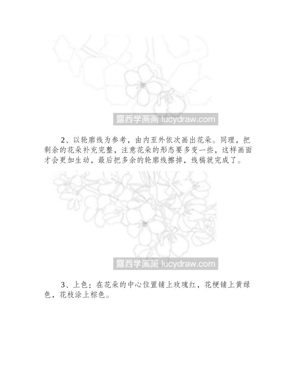 教你画东京樱花彩铅画教程_第2页