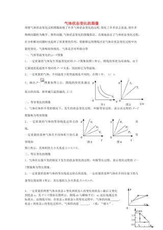 高考物理二轮复习 热学专题 气体状态变化的图像讲义-人教版高三全册物理教案