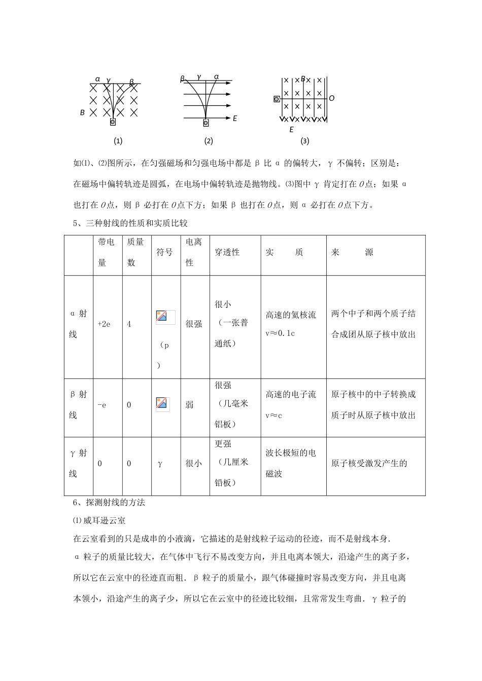 高考物理二轮复习 原子物理专题 天然放射现象 半衰期讲义-人教版高三全册物理教案_第2页