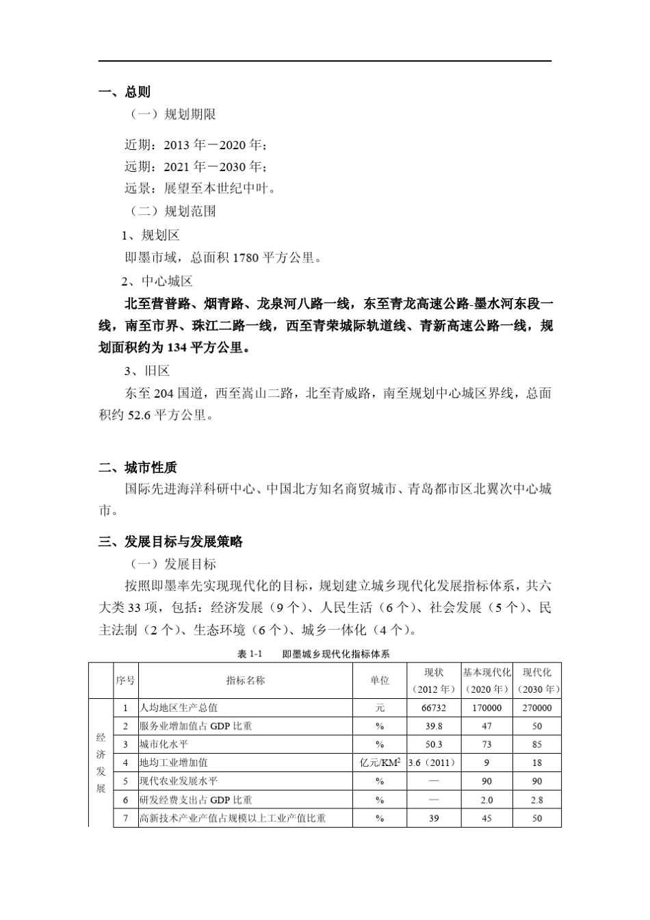 即墨市城市总体规划 _第2页