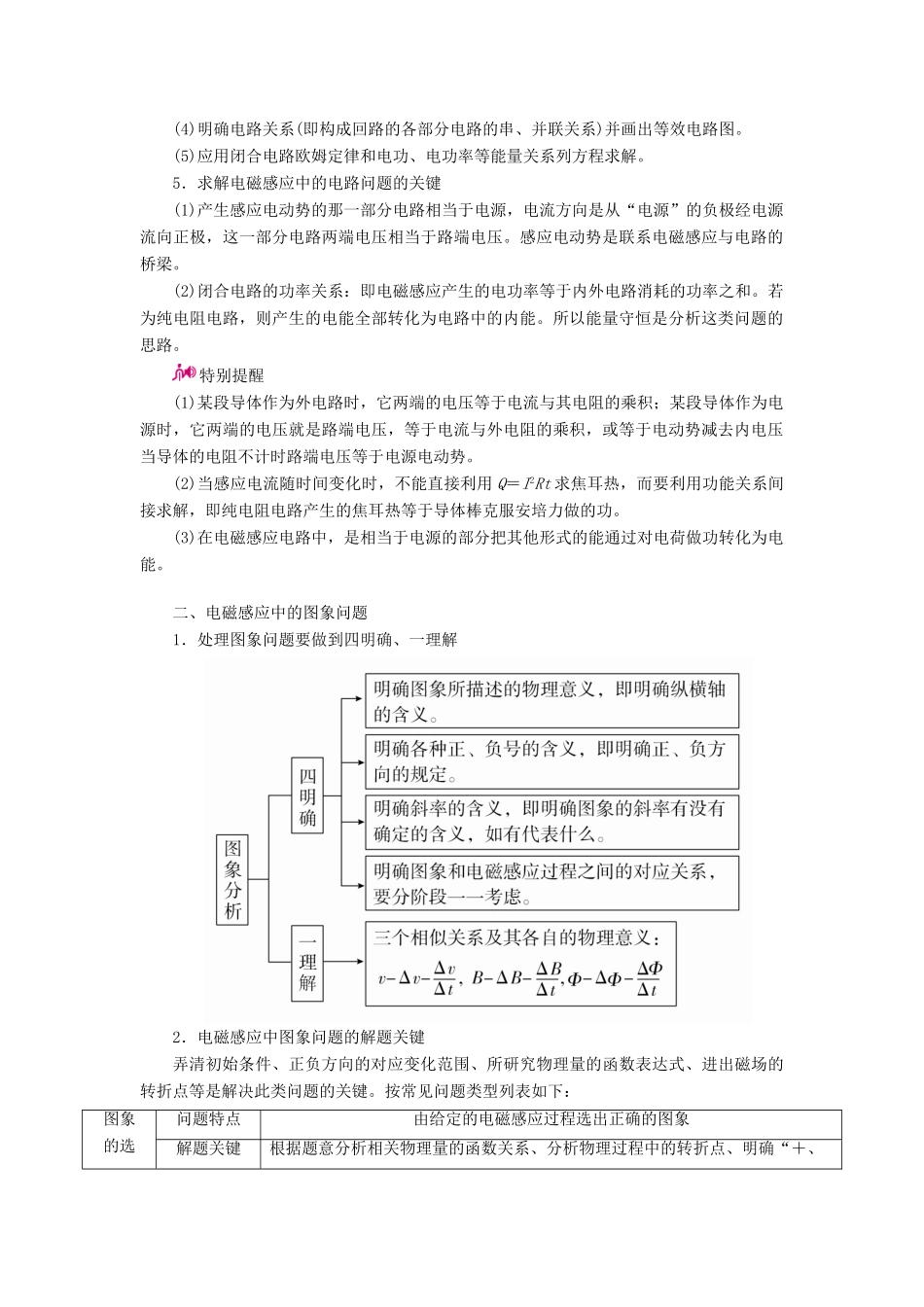 高考物理一轮复习 专题十 电磁感应 考点3 电磁感应中的电路和图象问题教案-人教版高三全册物理教案_第3页