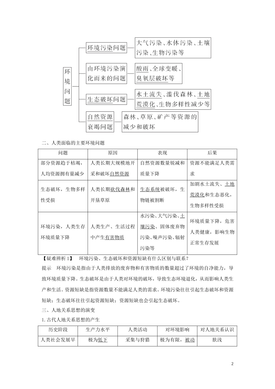 高考地理一轮复习 第27讲 人类与地理环境的协调发展教师用书（含解析）湘教版-湘教版高三全册地理教案_第2页