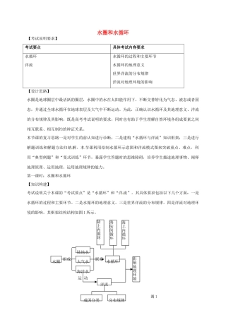 高考地理一轮复习 水圈和水循环（第1课时）教案-人教版高三全册地理教案