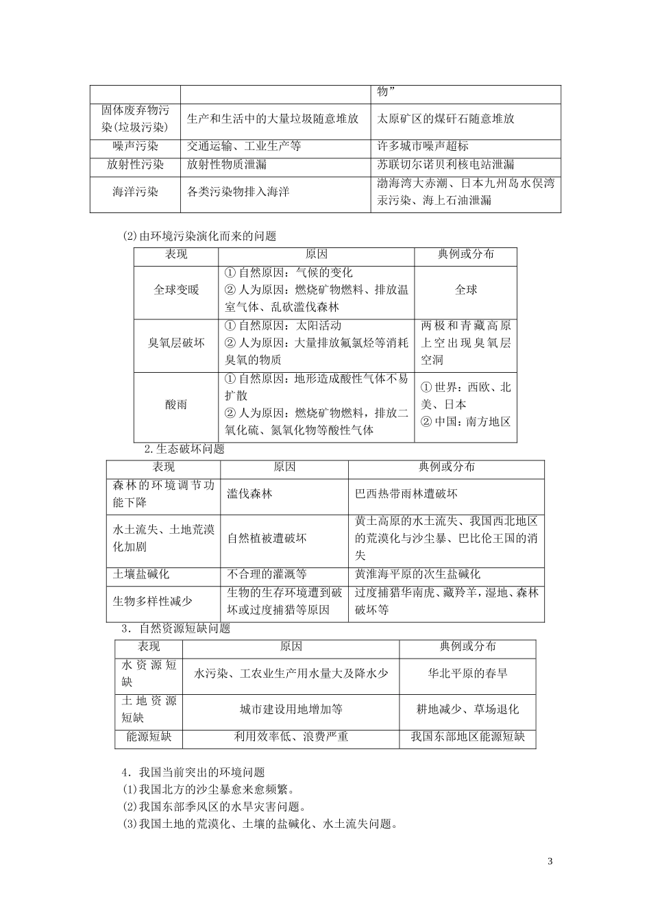 高考地理一轮复习 模块二 第四章 人类与地理环境的协调发展教师用书（含解析）湘教版-湘教版高三全册地理教案_第3页