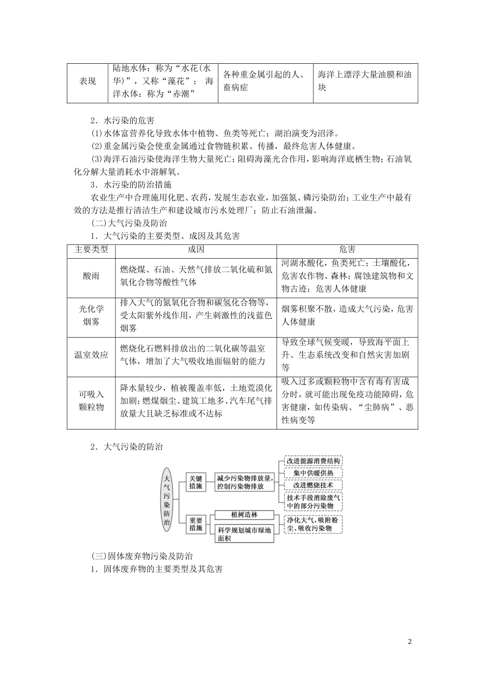 高考地理一轮复习 模块四 第二章 环境保护教师用书（含解析）湘教版-湘教版高三全册地理教案_第2页