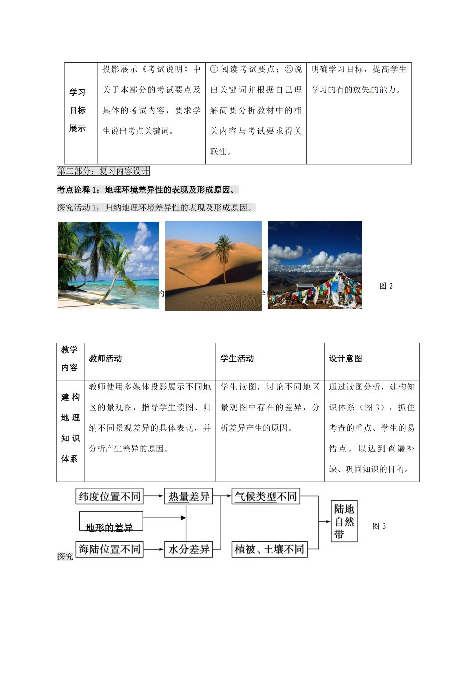 高考地理一轮复习 地理环境的整体性和差异性（第1课时）教案-人教版高三全册地理教案_第3页