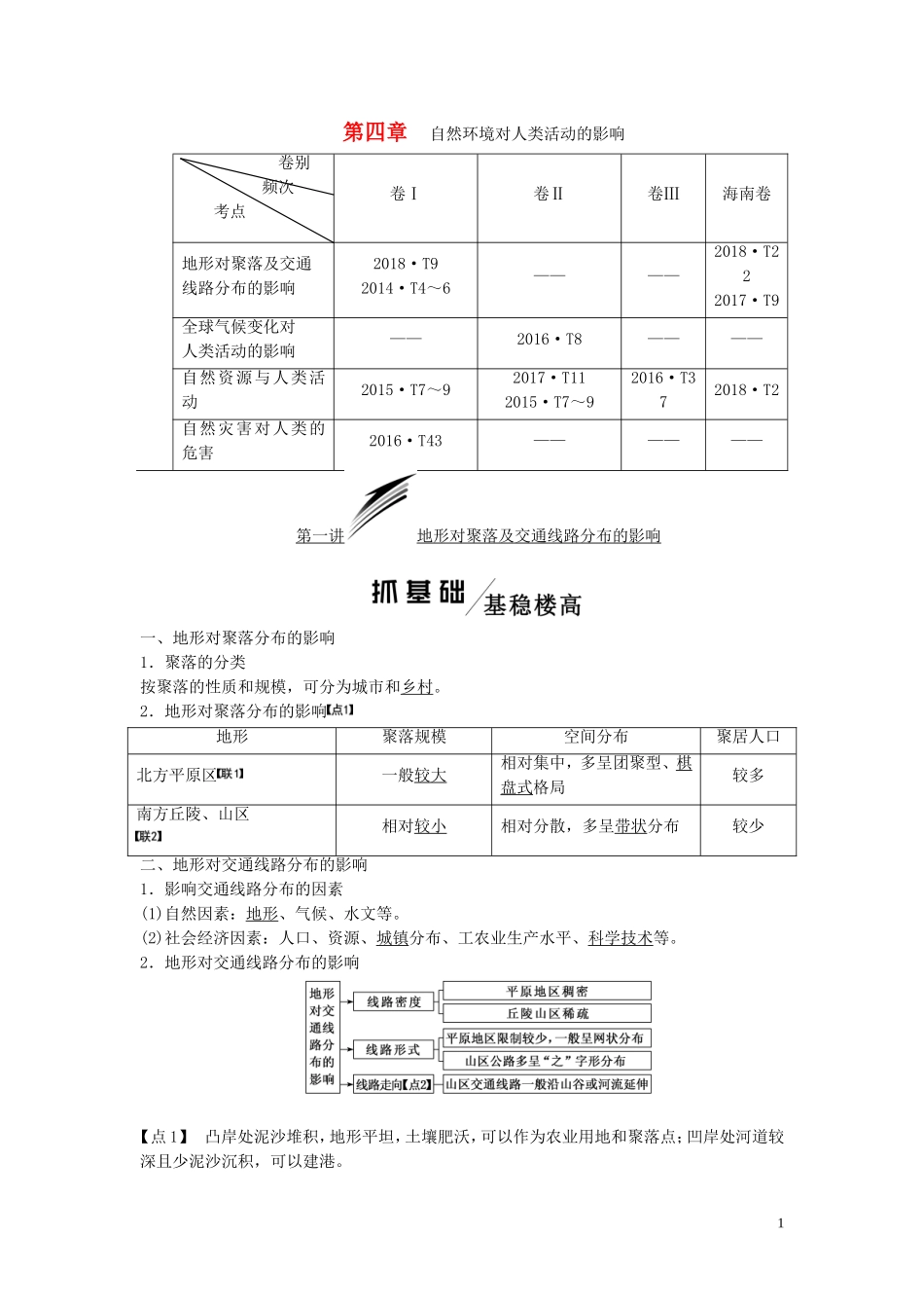 高考地理一轮复习 模块一 第四章 自然环境对人类活动的影响教师用书（含解析）湘教版-湘教版高三全册地理教案_第1页