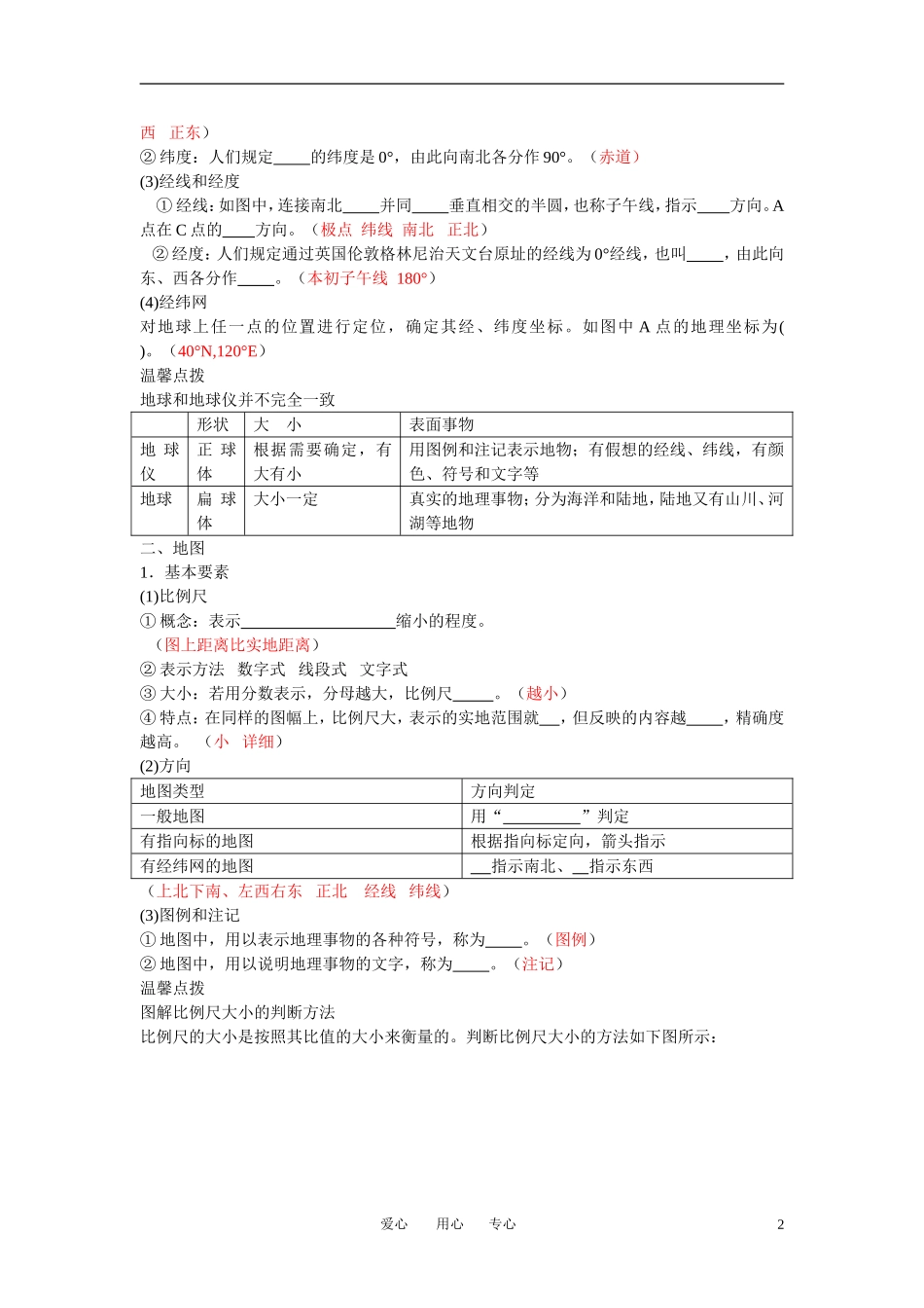 高考地理 第一讲 地球和地图教案_第2页
