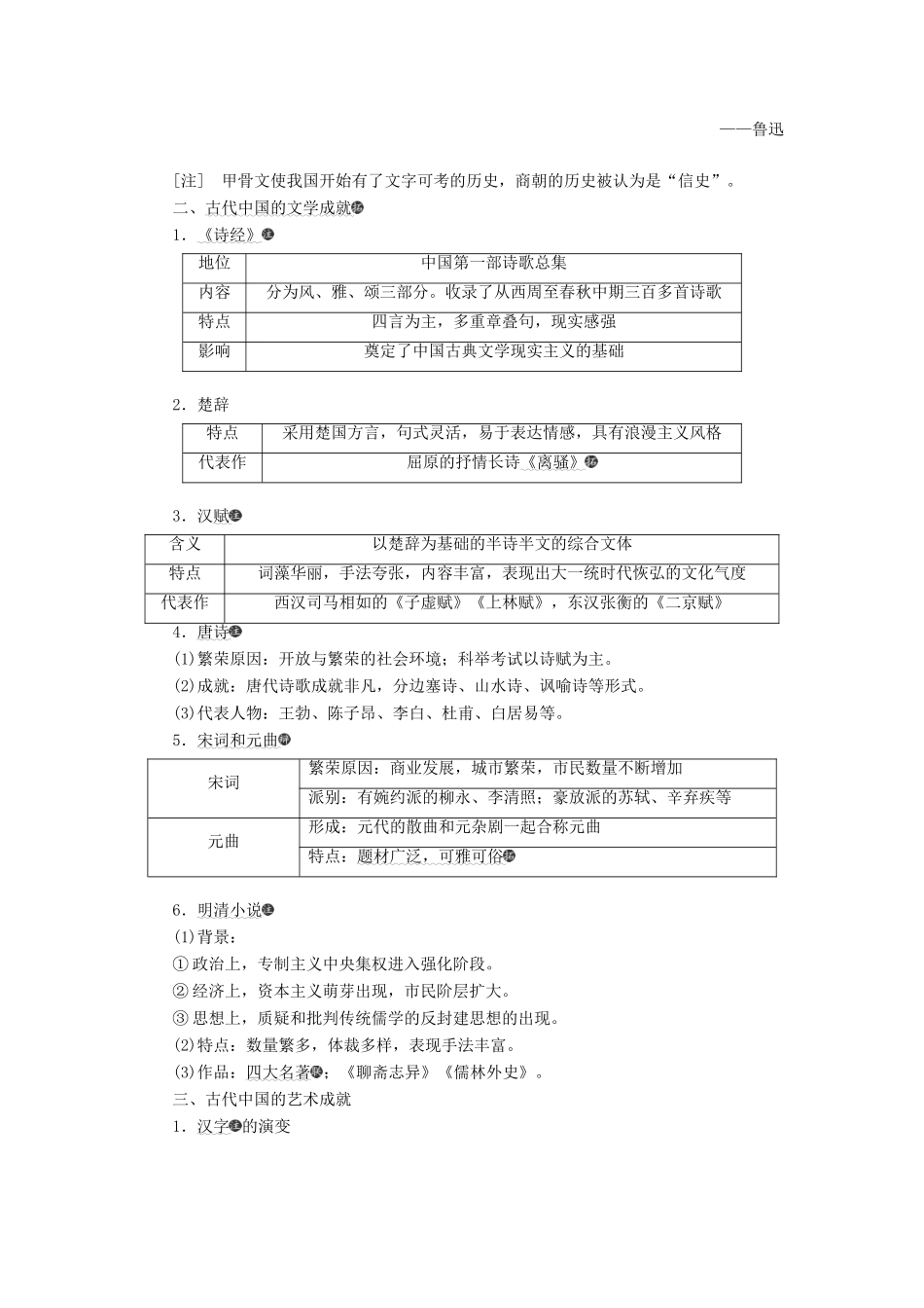 高考历史大一轮复习 专题十二 古代中国的思想、科学技术与文化 课题三十六 古代中国的科学技术与文化教案（含解析）北师大版-北师大版高三全册历史教案_第3页