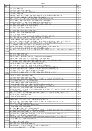 计算机文化基础判断