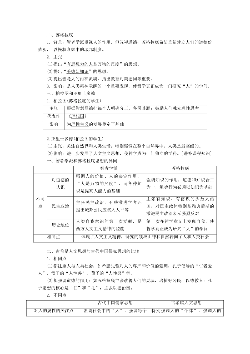 高考历史一轮复习 第十二单元 西方人文精神的起源、发展及近代以来的世界科技文艺 第1讲 西方人文精神的起源与文艺复兴讲义（含解析）新人教版必修3-新人教版高三必修3历史教案_第2页