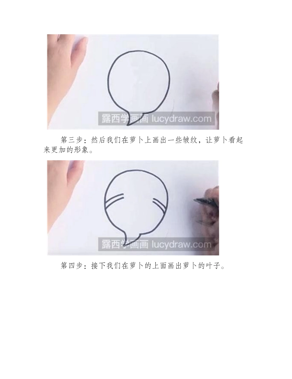 简笔画教程：怎么画萝卜简笔画教程_第2页
