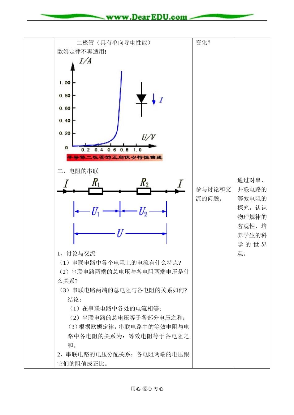 高二物理选修3-1 第二节 对电阻的进一步研究_第3页