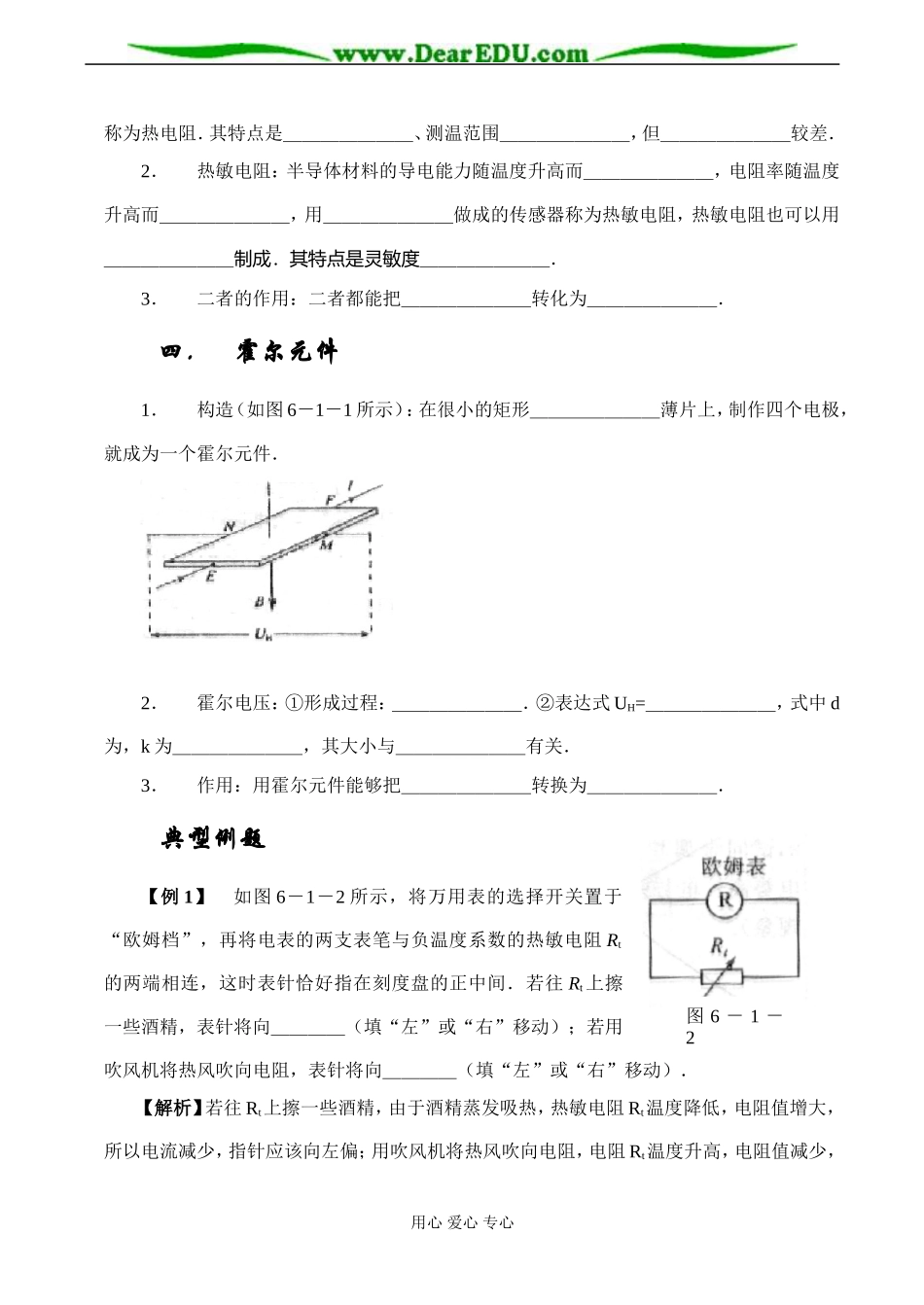 高二物理选修3-1 第一节 传感器及其工作原理_第2页