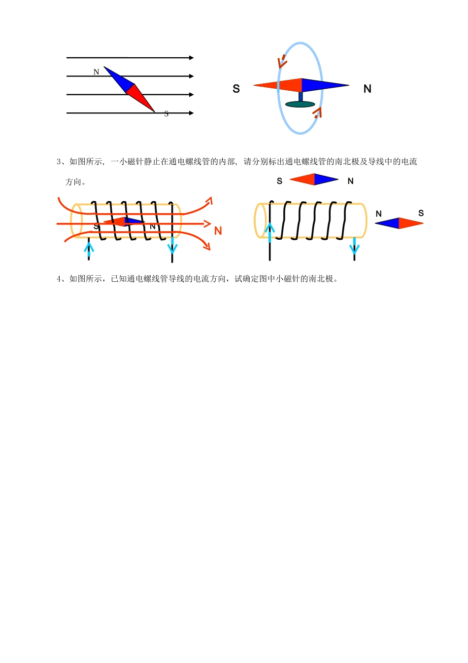 高二物理磁场 磁感线教案 人教版-旧人教版本高二全册物理教案_第3页