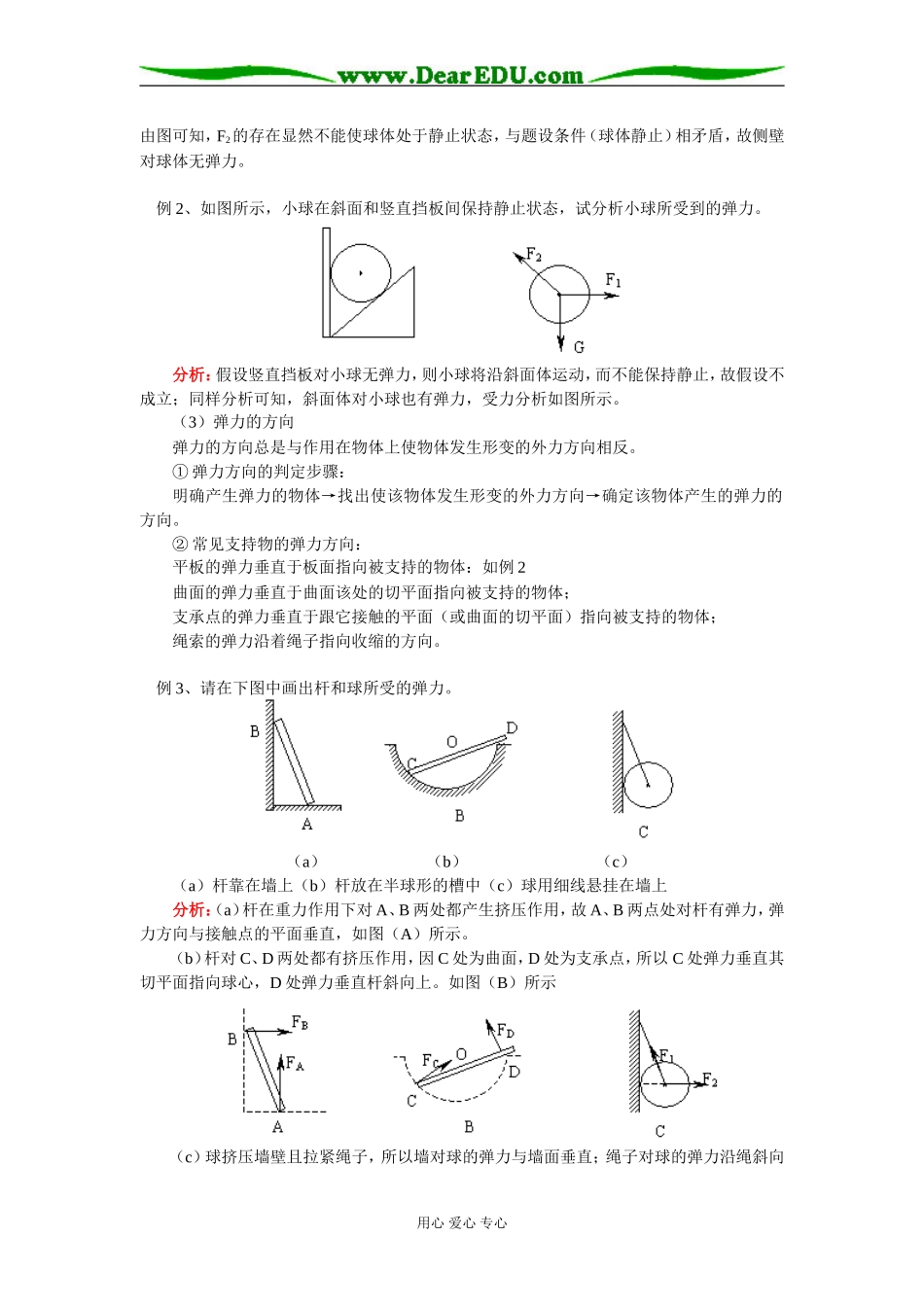 高二物理弹力、摩擦力、测定滑动摩擦因数粤教版知识精讲_第2页