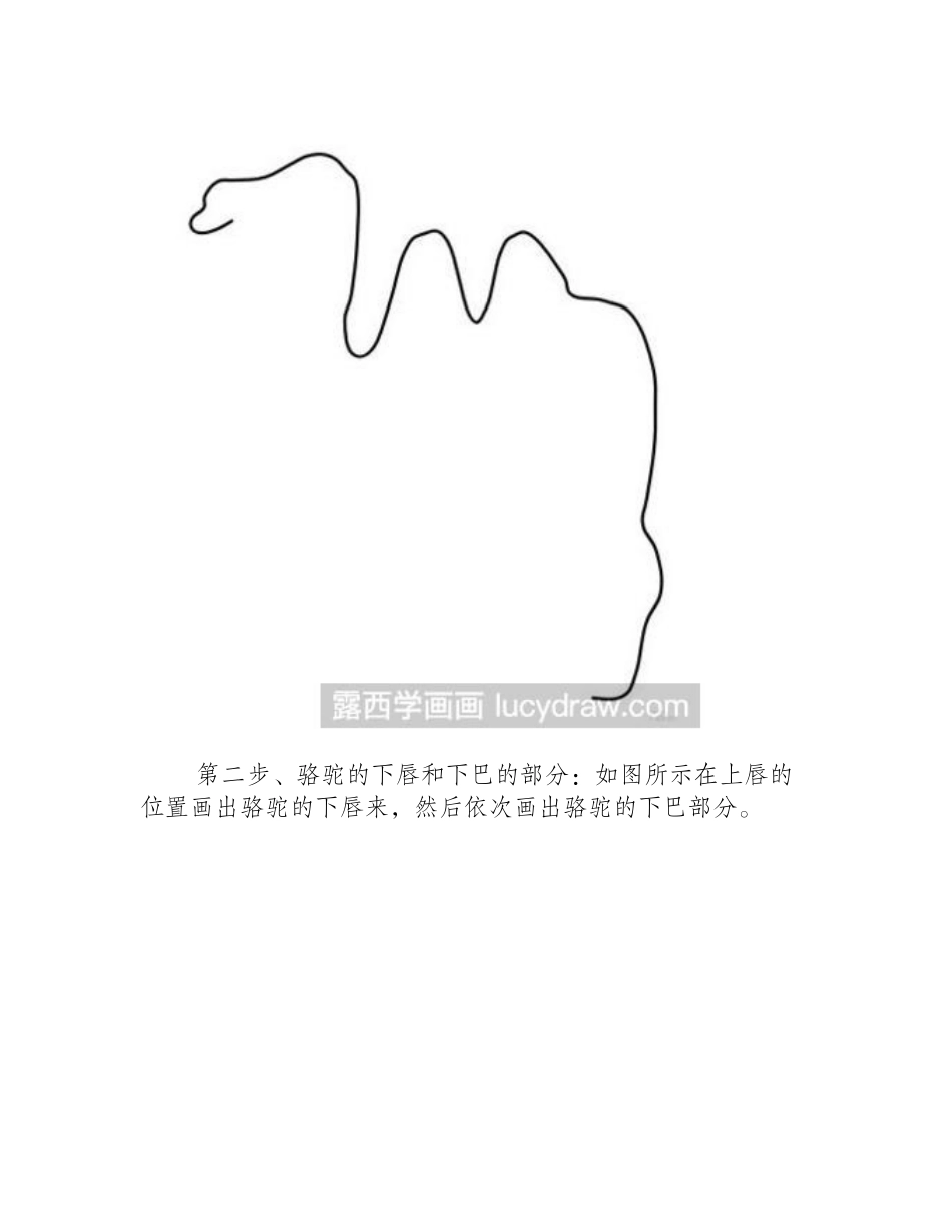 简笔画教程：教你画骆驼简笔画教程_第2页