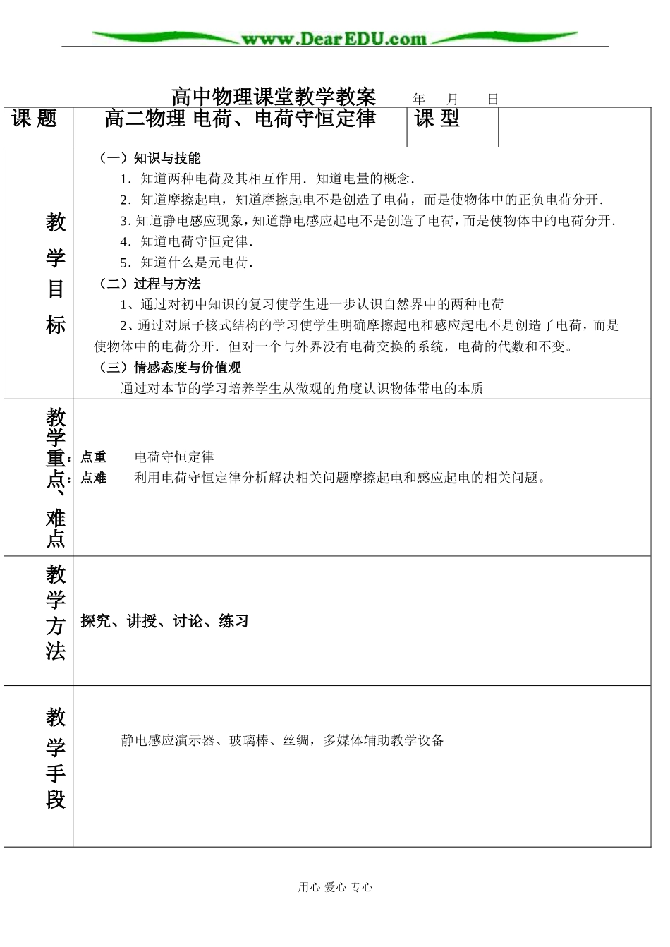 高二物理 电荷、电荷守恒定律_第1页