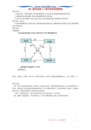 高二数学选修1-2第四章结构图教案 苏教版