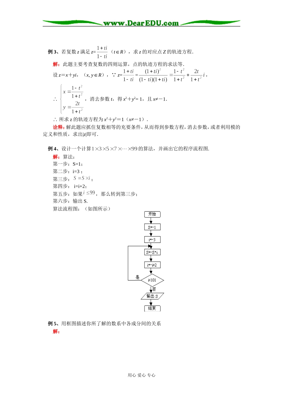 高二数学框图与复数人教实验版（B）知识精讲_第3页