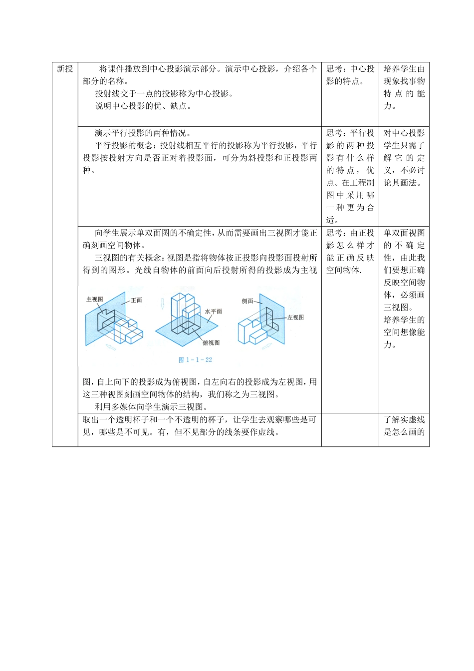 高二数学中心投影和平行投影教案_第2页